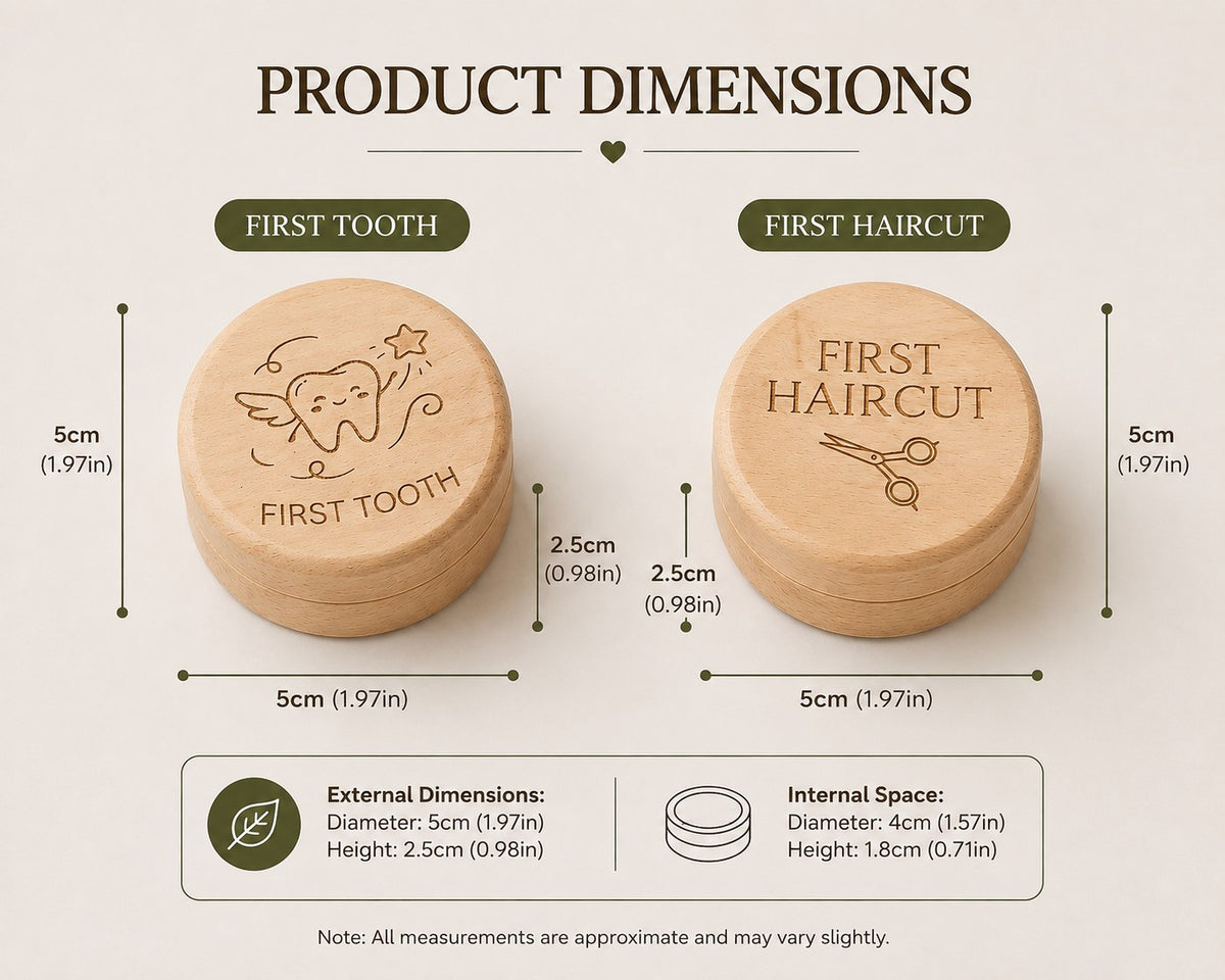 First Tooth & Hair Keepsake Box
