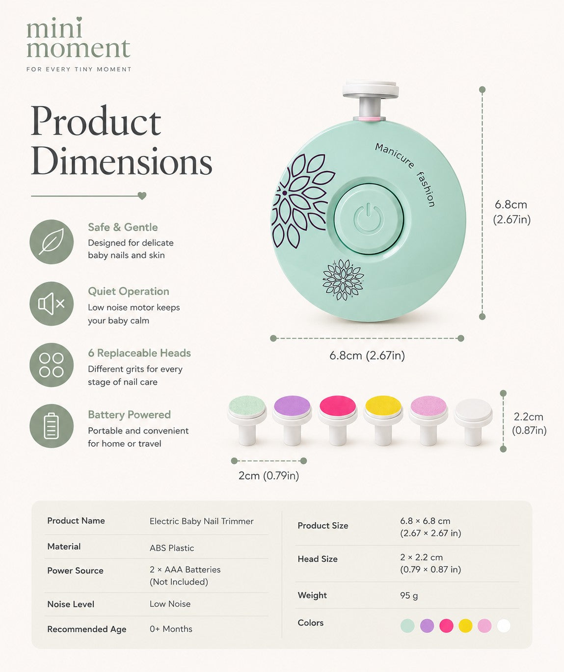 Electric Baby Nail Trimmer